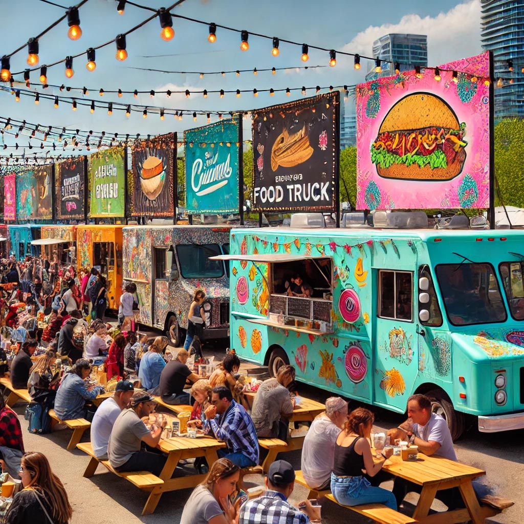 Food trucks en la calle