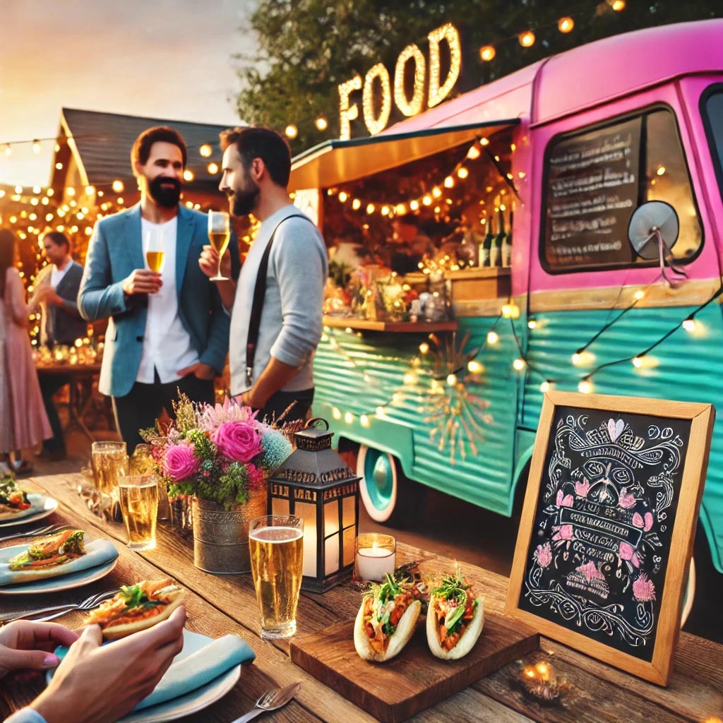 Food trucks en jardín