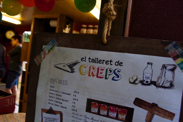 carta del talleret de creps gastroneta