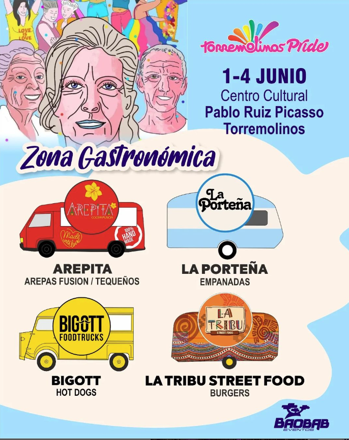 Cartel Torremolinos Pride Baobab Eventos