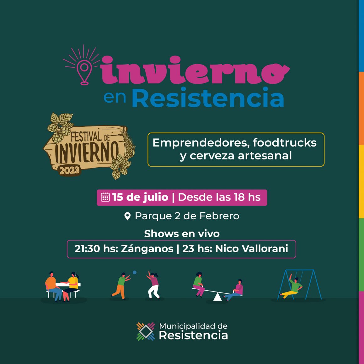 Cartel Festival Invierno Resistencia