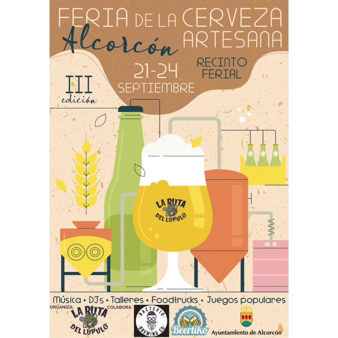 Cartel Feria Cerveza artesana Alcorcón