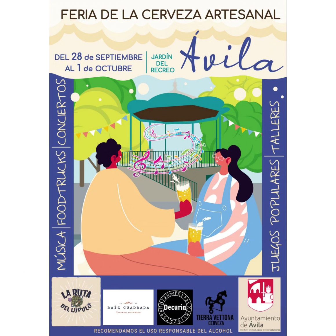 Cartel Feria Cerveza artesanal Ávila