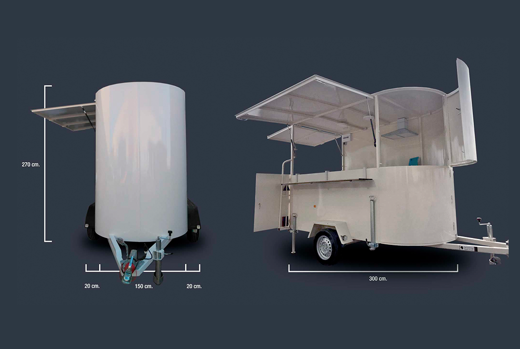 Lacomma food trucks. Modelo Premium One food truck
