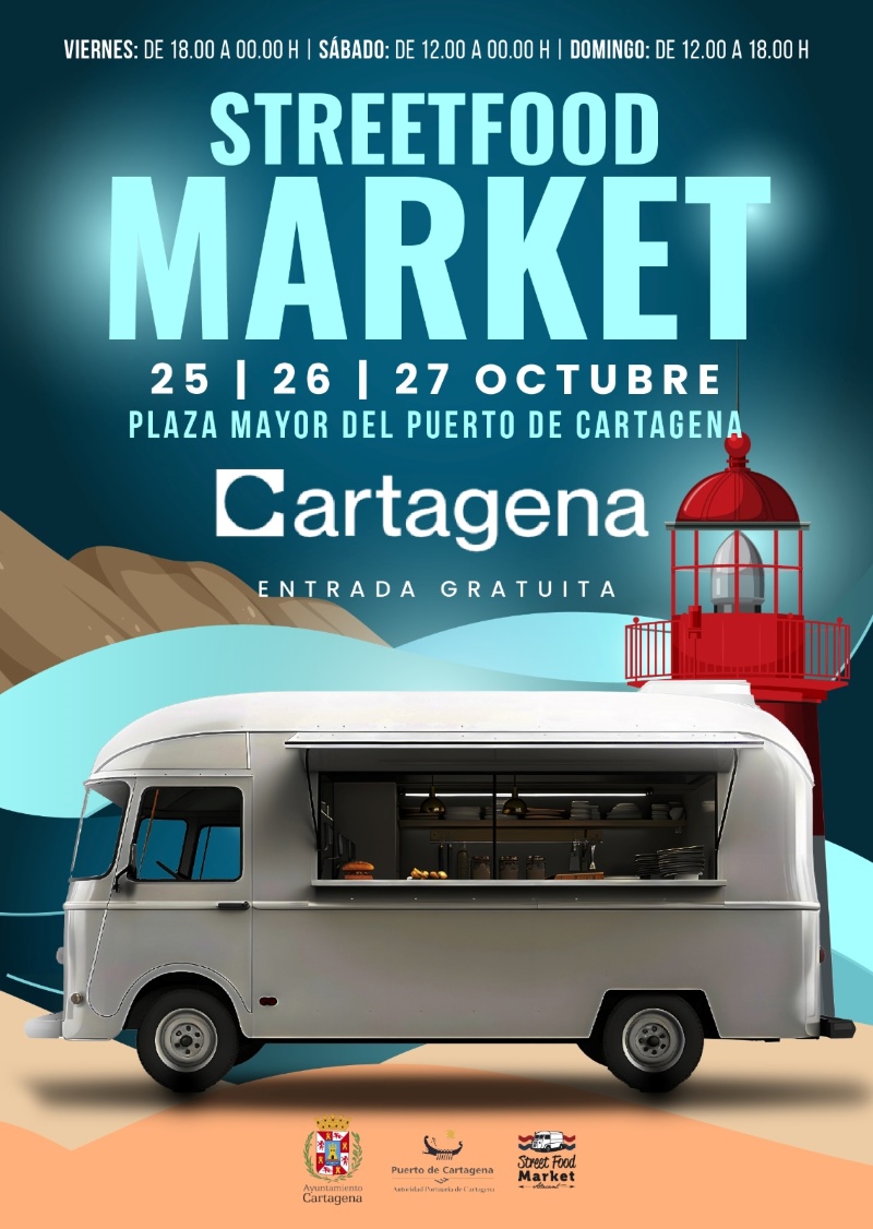 street food market food trucks Cartagena