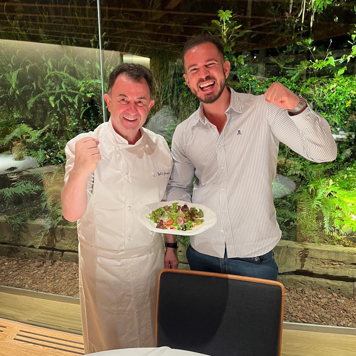 Cenando con Pablo Berasategi