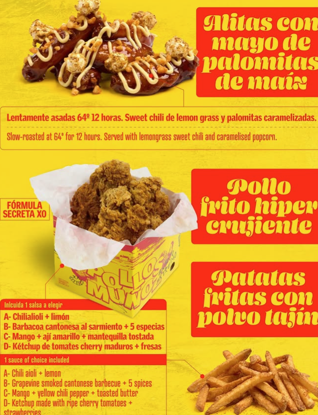 Dabiz Muñoz food truck menu