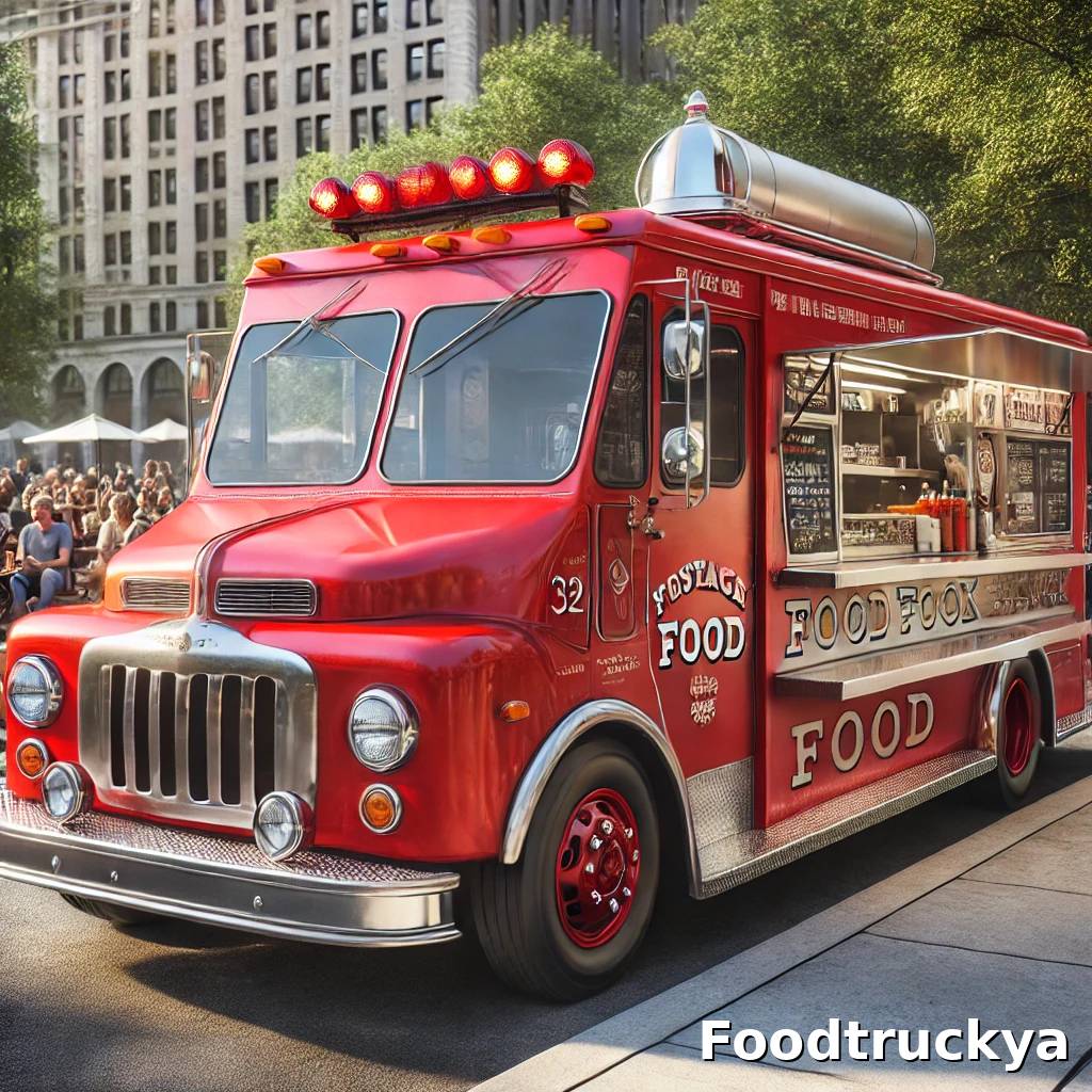 Food truck en camión de bomberos