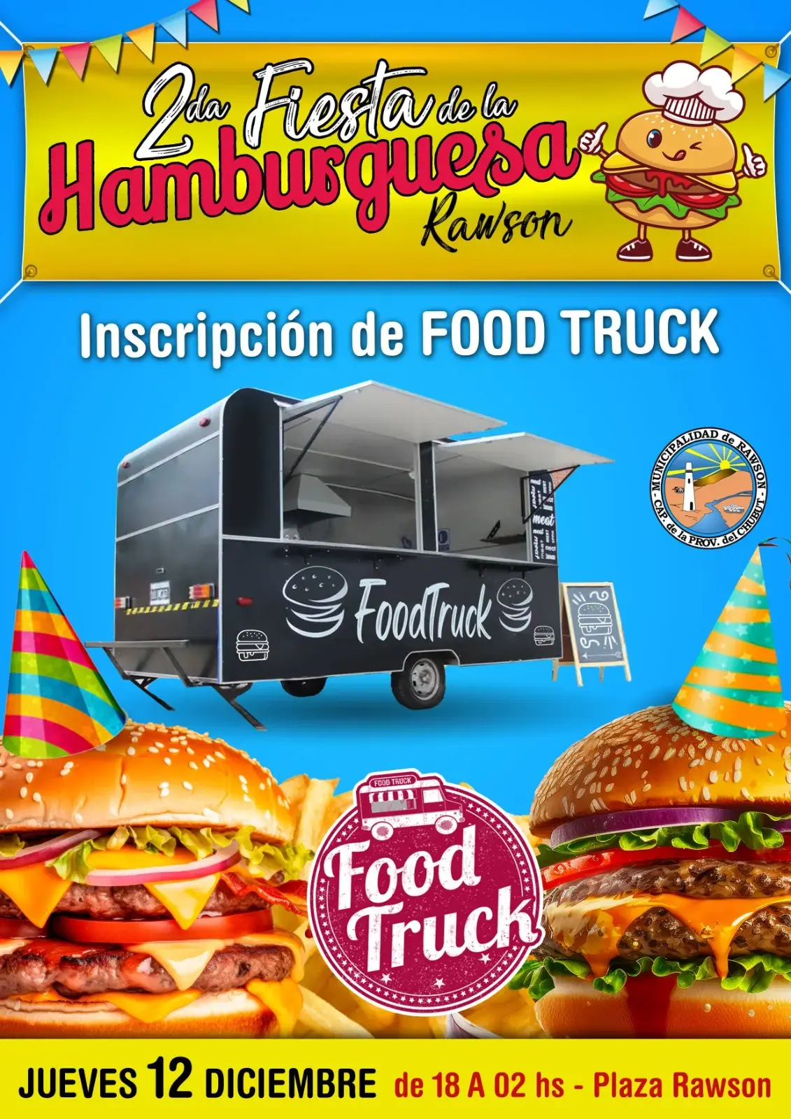 Festival food trucks Hamburguesas