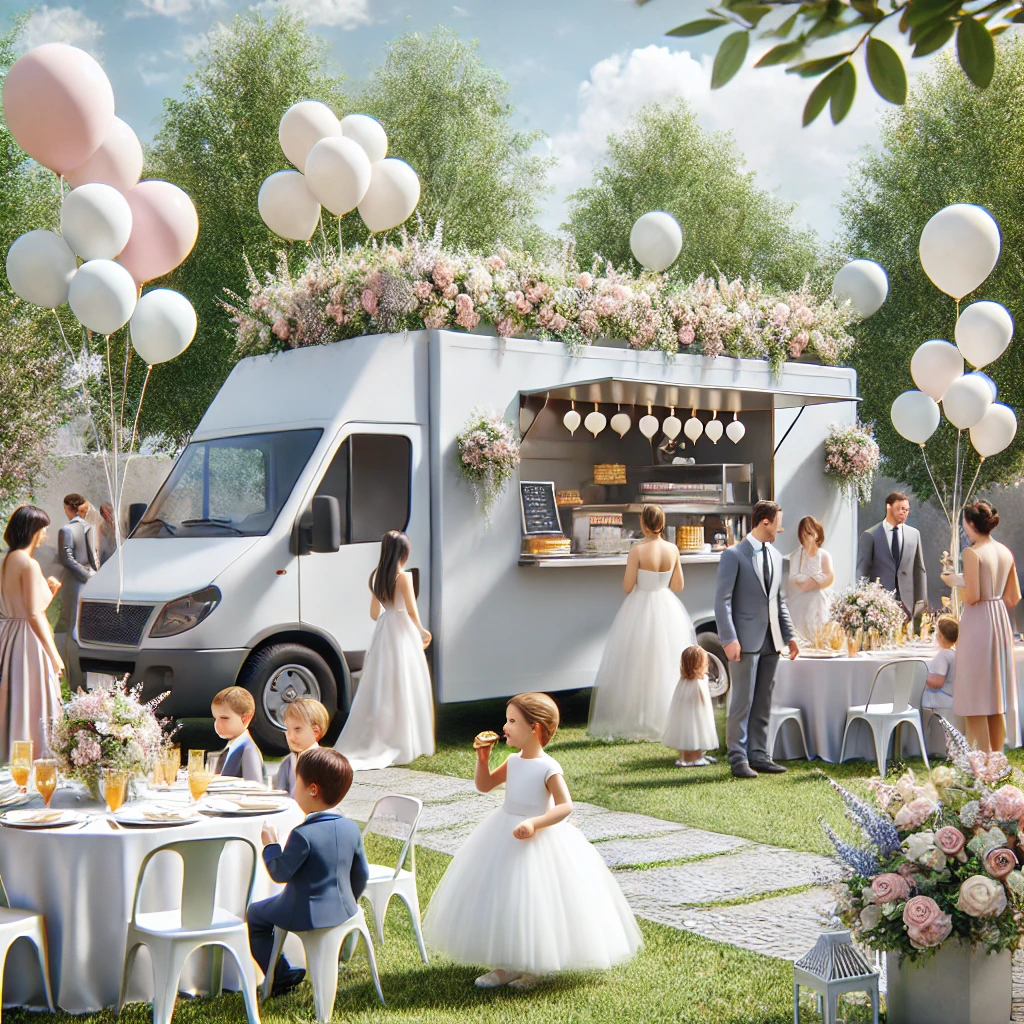 food truck en bautizo o comunión