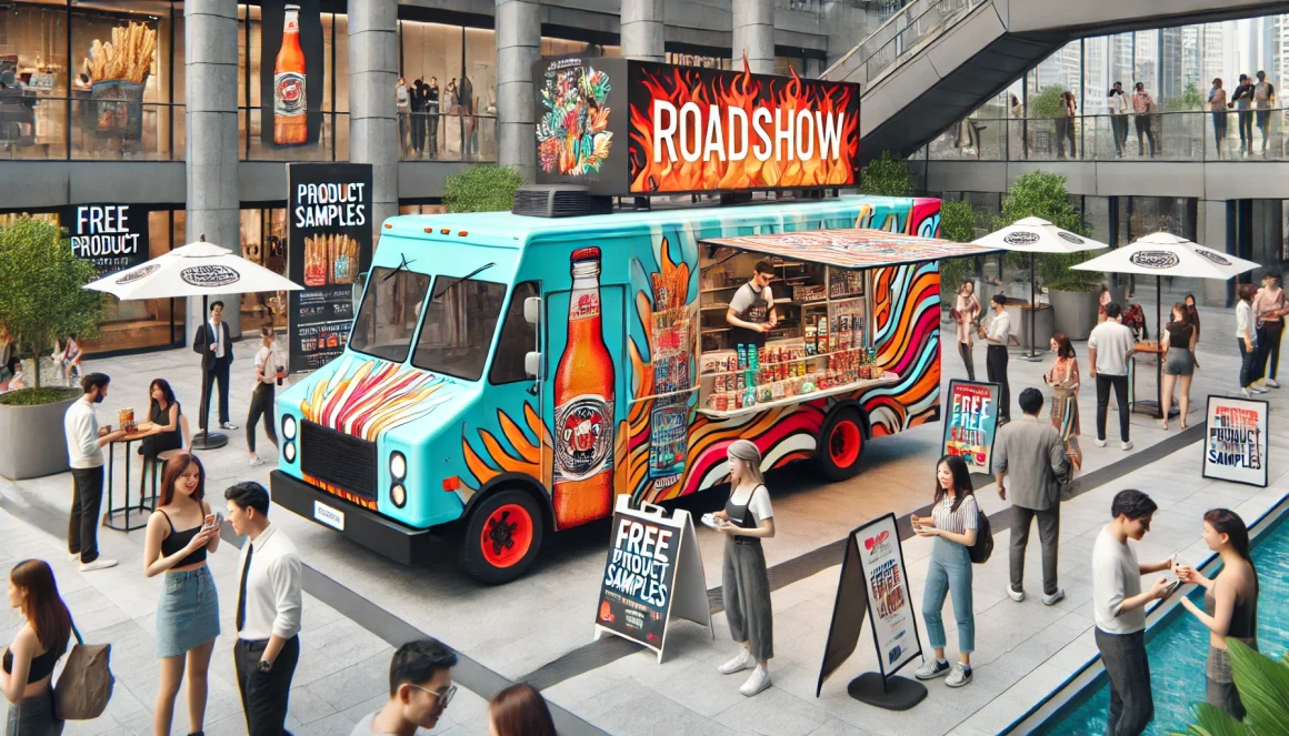 Food truck en roadshow. Campaña de marketing