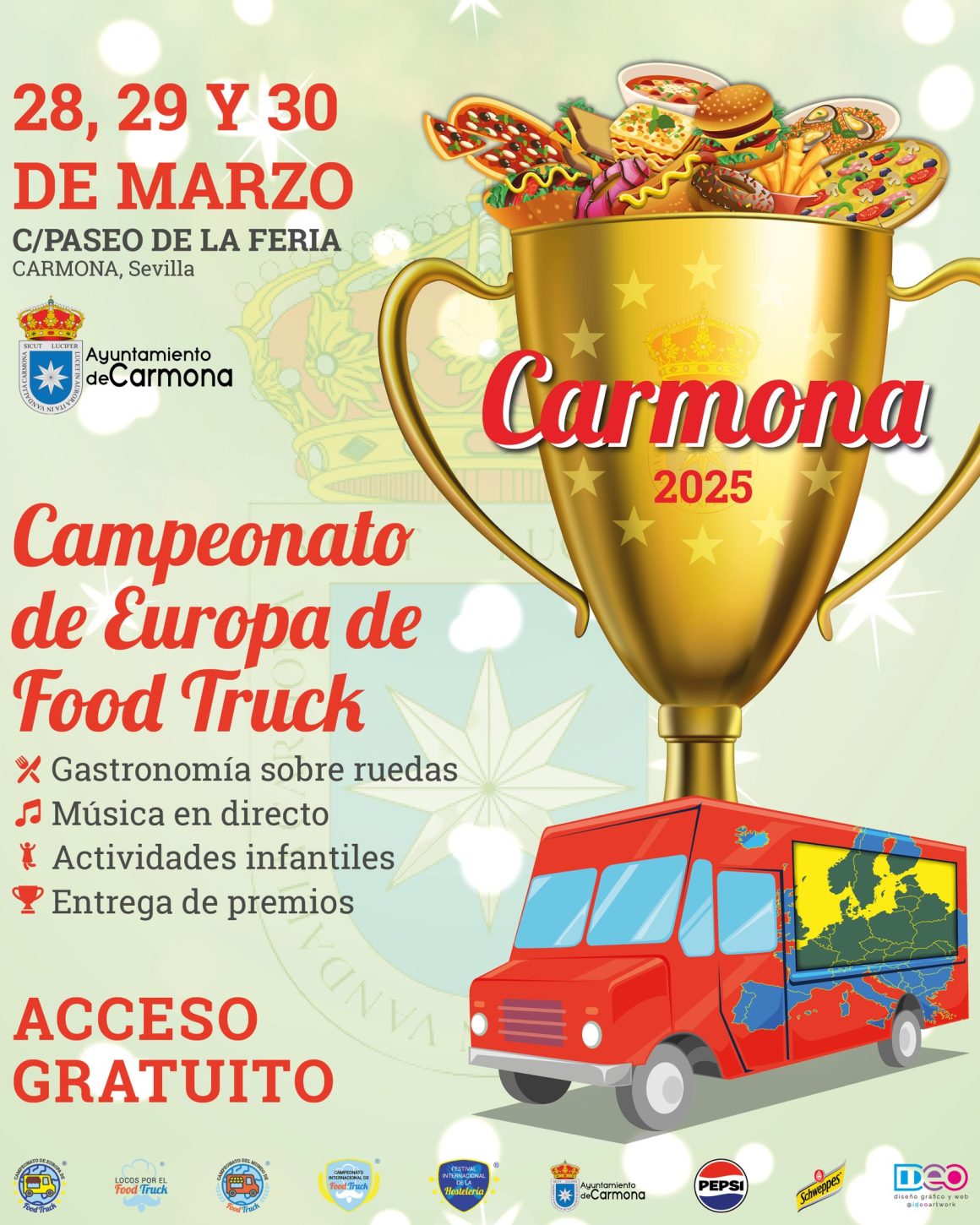 Campeonato food truck Europa. Food trucks en Sevilla