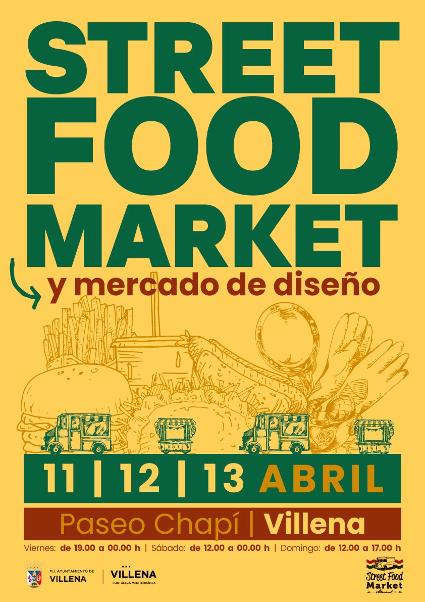 food trucks street food market