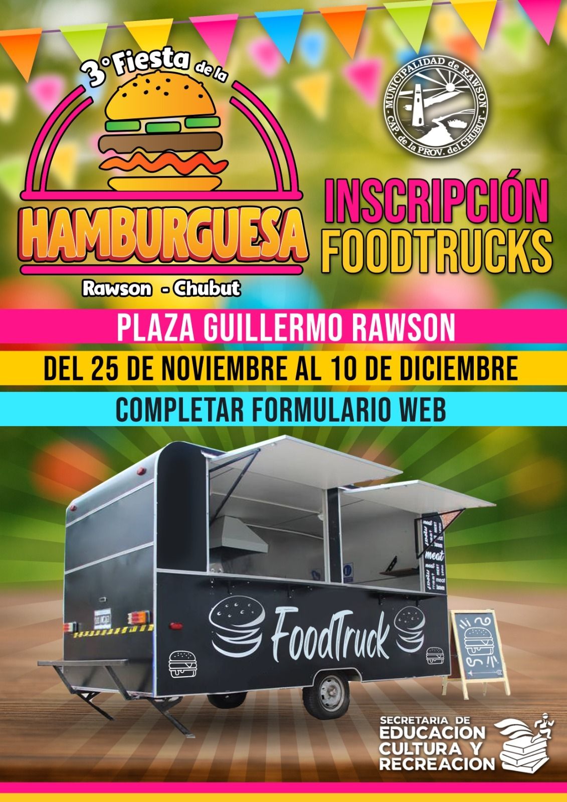 food trucks Rawson fiesta hamburguesa