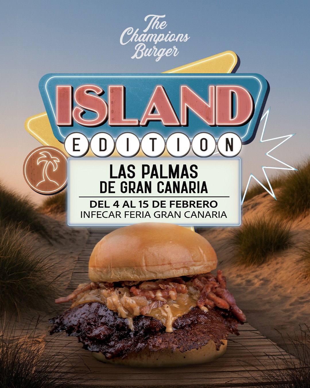 the champions burger canarias