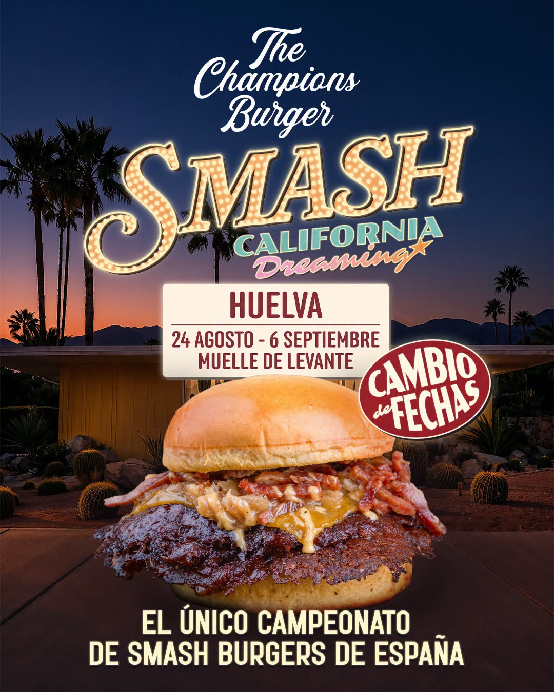 the champions burger Huelva food trucks