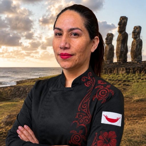 Vahiroa Pakomio, fundadora y representante de HAUROMI KAI food truck