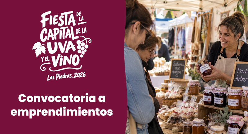 Convocatoria para food trucks de la Fiesta Capital de la Uva y el Vino 2026 en Las Piedras