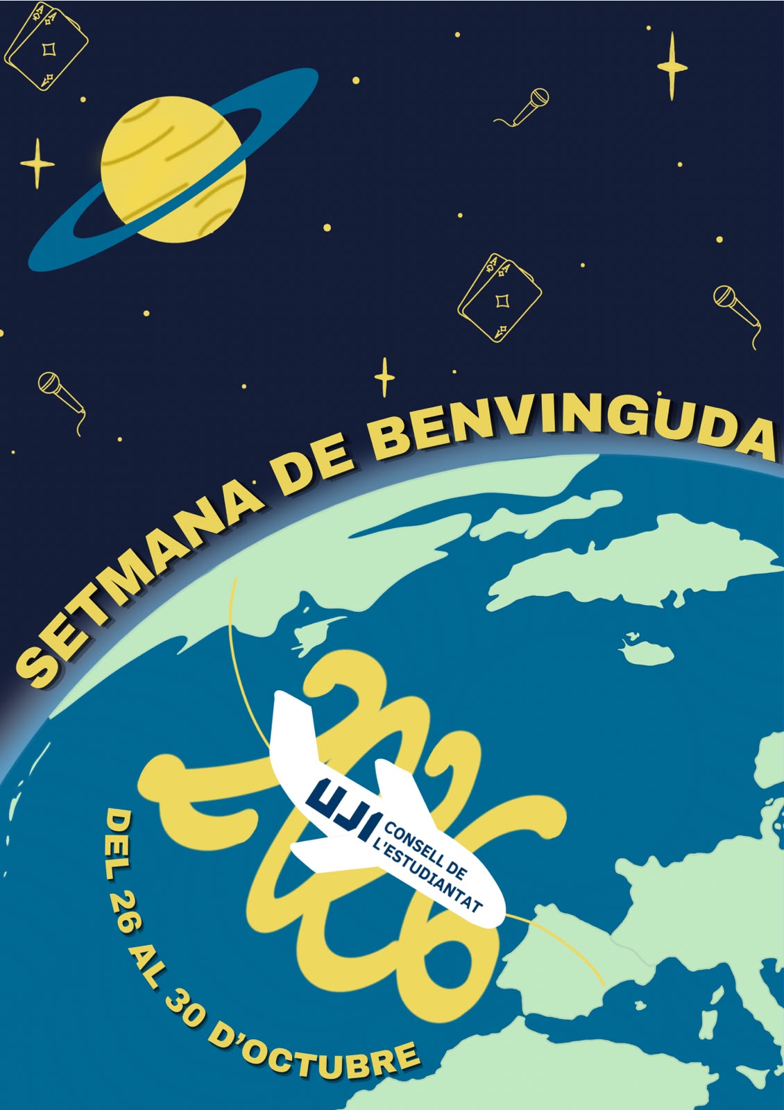 Cartel oficial de la Semana de Bienvenida 2026 de la Universitat Jaume I