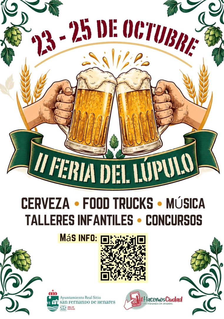 Feria del Lúpulo con food trucks en San Fernando de Henares