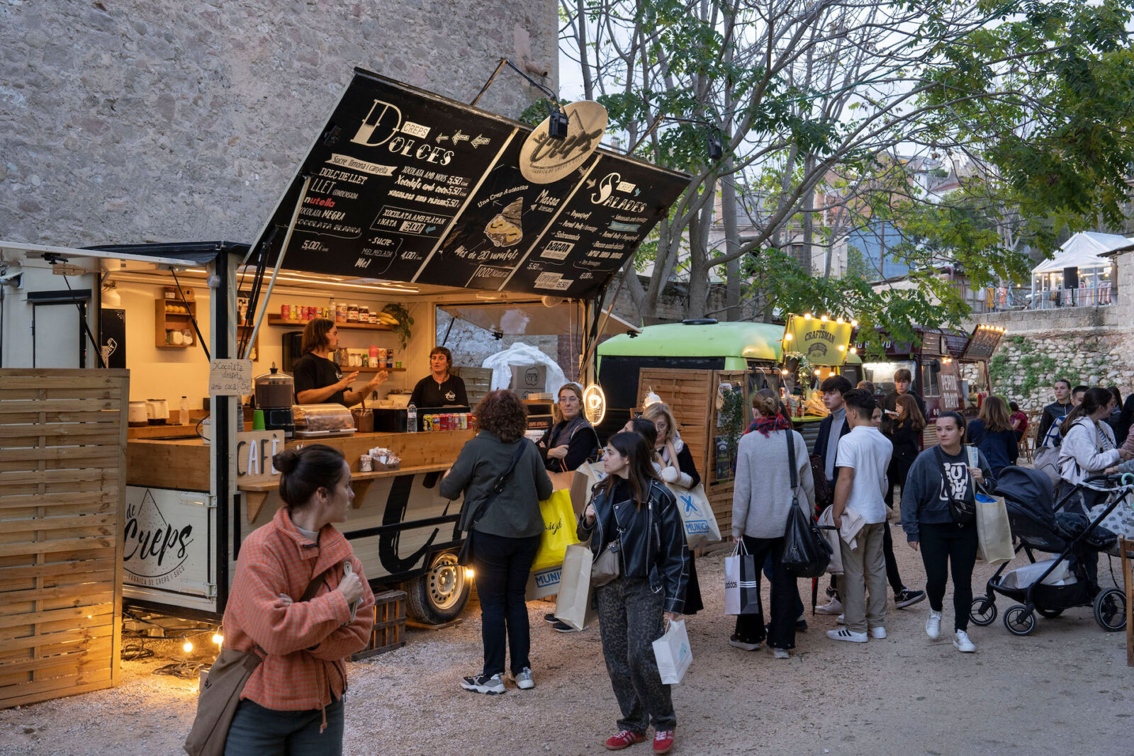 Zona gastronómica de Rec.0 en Igualada