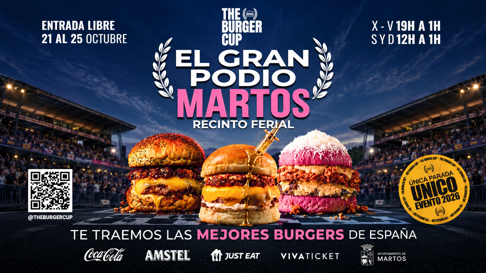 The Burger Cup con food trucks de hamburguesas en Martos