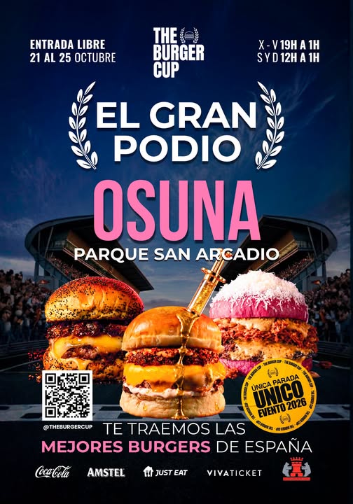 Cartel de The Burger Cup en Osuna del 21 al 25 de octubre de 2026
